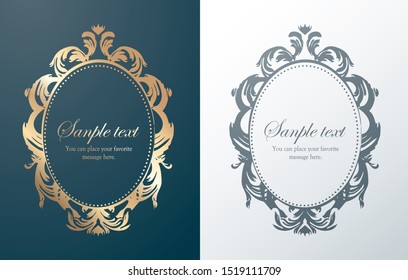 Vintage vector Set. Floral elements for design of monograms, invitations, frames, menus, labels and websites. Graphic elements for design of catalogs and brochures of cafes, boutiques