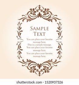 Vintage vector Set. Floral elements for design of monograms, invitations, frames, menus, labels and websites. Graphic elements for design of catalogs and brochures of cafes, boutiques