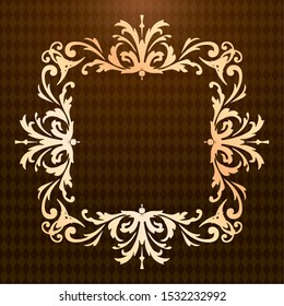 Vintage vector Set. Floral elements for design of monograms, invitations, frames, menus, labels and websites. Graphic elements for design of catalogs and brochures of cafes, boutiques
