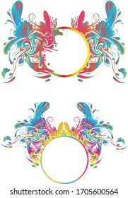 Vintage vector Set. Floral elements for design of monograms, invitations, frames, menus, labels and websites. Graphic elements for design of catalogs and brochures of cafes, boutiques