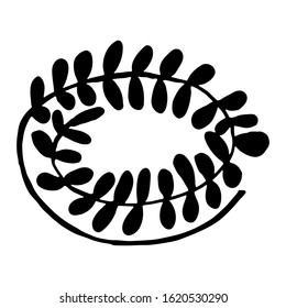vintage vector set of hand drawn tree branches with leaves and flowers. Spring time, blossom, floral, cute.