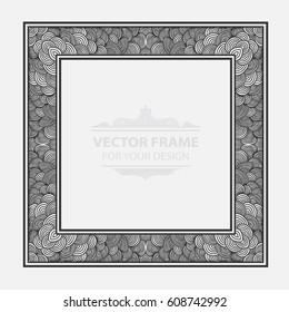 Vintage vector set retro frame, cards. royal engraving design labels advertising place for text. Line calligraphic Minimalist modernist picture background.