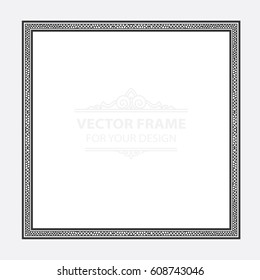 Vintage vector set retro frame, cards. royal engraving design labels advertising place for text. Line calligraphic Minimalist modernist picture background.