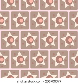 Vintage vector stars, seamless pattern eps 10