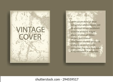 Vintage Vector Technology Brochure , Cover, Flyer, Report , Leaflet Design Template,