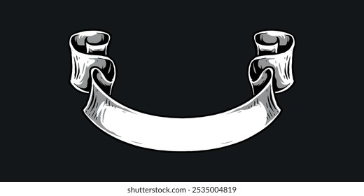 Vintage vector text plate on black background. vector illustration frame