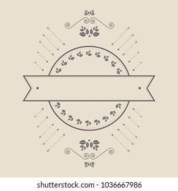 Vintage vector vignette