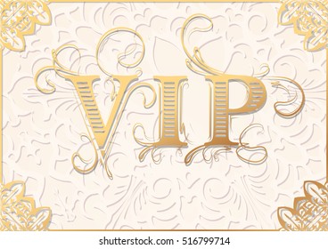 Vintage vector VIP background in light beige and gold tones. Eastern style, luxury, royal, beautiful, rich decorated ornate floral ornament, ornamental pattern template, elegant layout for your design