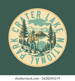 Vintage vector Voyageurs National Park for Tshirt design