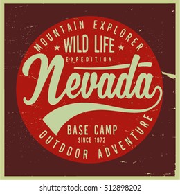 Vintage vector of wilderness and nature exploration - Vintage vector with grunge textures.