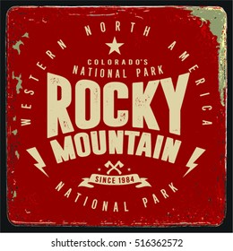 Vintage vector of wilderness and nature exploration with grunge textures.