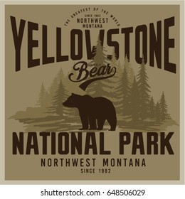 Vintage vector of wilderness and nature exploration - Vintage logo with grunge textures.