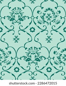 VINTAGE VICTORIAN ALL OVER PRINT SEAMLESS PATTERN VECTOR