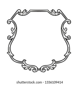 Vintage Victorian Frame Hand-Drawn Object For Ornament Design Poster T-Shirt Graphic Packaging Apparel Sign and More