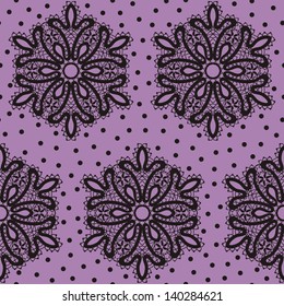 Vintage Victorian Lace Seamless Pattern. Copy that square to the side and you'll get seamlessly tiling pattern which gives the resulting image ability to be repeated or tiled without visible seams.