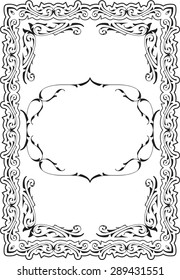 Vintage victorian perfect nice art page on white
