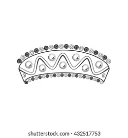  Vintage Victorian Queen crown. Ornament classical jewelry. luxury and premium decorative emblem. King crown.