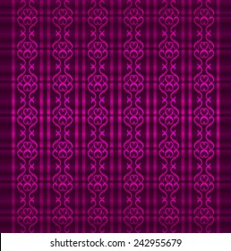Vintage victorian retro seamless pattern. Vector illustration