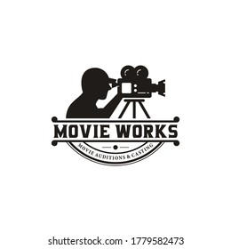 Vintage Video Camera Logo design for movie / cinema production