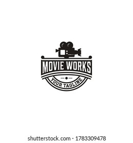 Vintage Video Camera Logo design for movie / cinema production