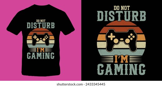 Vintage Video Gaming T-Shirt Design