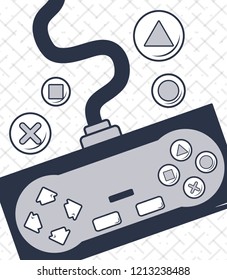 Vintage videogame cartoon