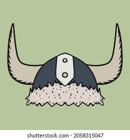 Vintage Viking Hat, Editable Vector File For Your Brand, Logo, Icon Or All Of Your Graphic Needs.