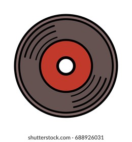 Vintage vinyl isolated