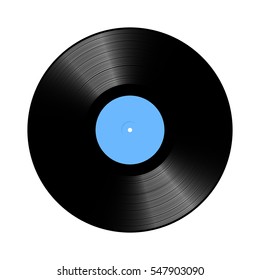 Vintage Vinyl LP record vector Illustration on white background
