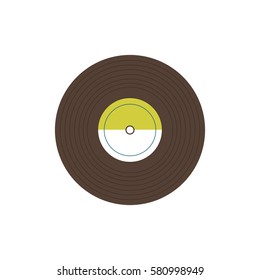 Vintage vinyl music icon vector illustration graphic design
