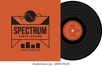 Vintage vinyl record cover featuring bold graphics and retro design elements