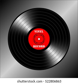 Vintage vinyl record. Vector illustration for flyer, banner, billboard 