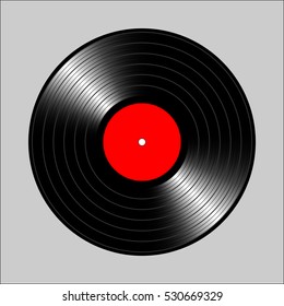 Vintage vinyl record. Vector illustration for flyer, banner, billboard