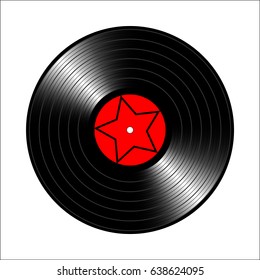 Vintage vinyl record. Vector illustration for flyer, banner, billboard 