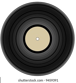 vintage vinyl record - vector illustration