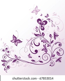 Vintage violet border