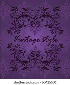 Vintage violet design