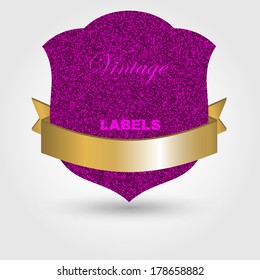 vintage violet empty tabel