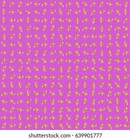 Vintage violet and golden pattern. Oriental vector classic pattern. Abstract seamless pattern with golden repeating elements on violet background.