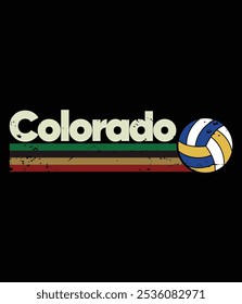 Antiguas Volleyball Colorado City Retro Stripes file.