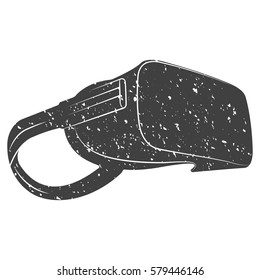 vintage VR glasses for smartphone vector illustration