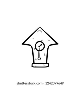vintage wall clock doodle
