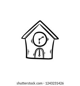 vintage wall clock doodle