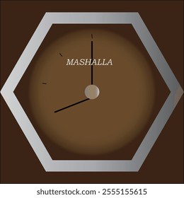 Vintage wall clock vector design illustration isolated on white background