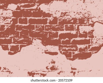 vintage wall, halftone effect, vector without gradient