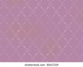 Vintage Wallpaper - Ornaments on Light Pink Background