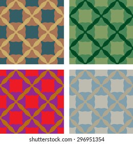 Vintage wallpaper pattern color variants