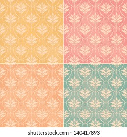 vintage wallpaper seamless set