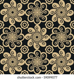 vintage wallpaper, vector image