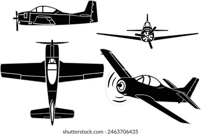 Vintage war bird vector design